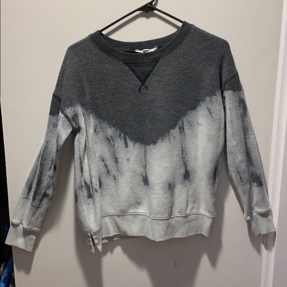 black to white sweater